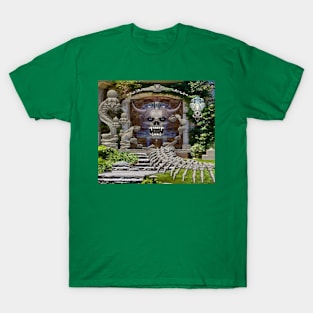 dracula castle garden door T-Shirt